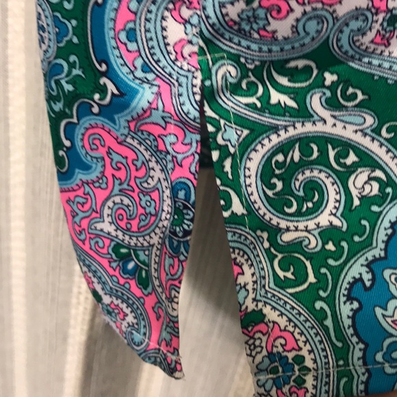 Paisley silk feel top with criss cross back detail - Picture 3 of 8